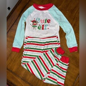 Cuddl Duds Striped Pajama Set - Red, Green, White